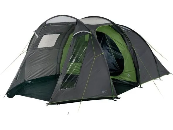 High Peak Ancona 4.0, Camping, Tunneltelt, 4 person(er), Grøn, Grå, Lys grå