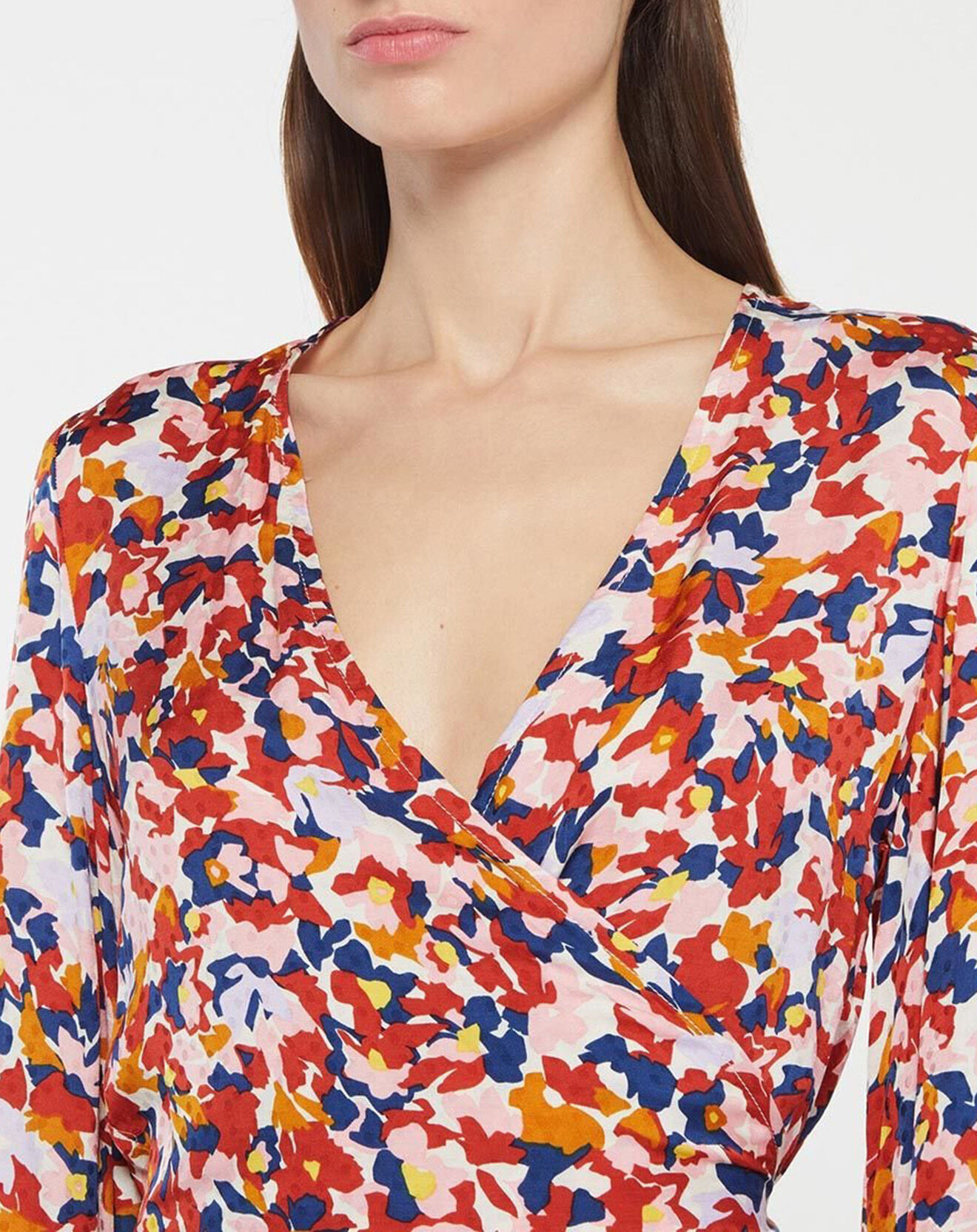 Galeries Lafayette Top Cache-cœur Caprice imprimé multicolore