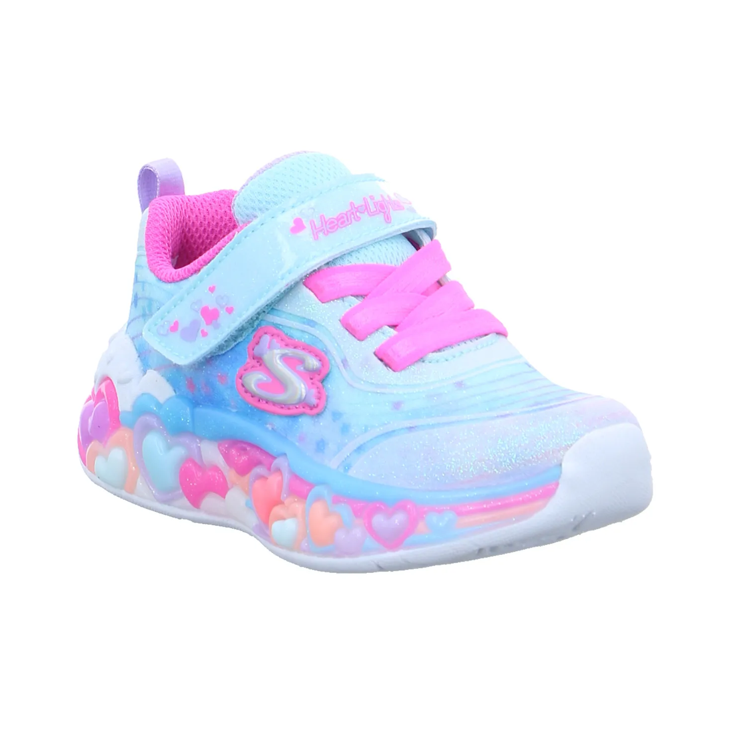 SKECHERS Baby-Sport-Bottine Hellblau Textil  Sneaker