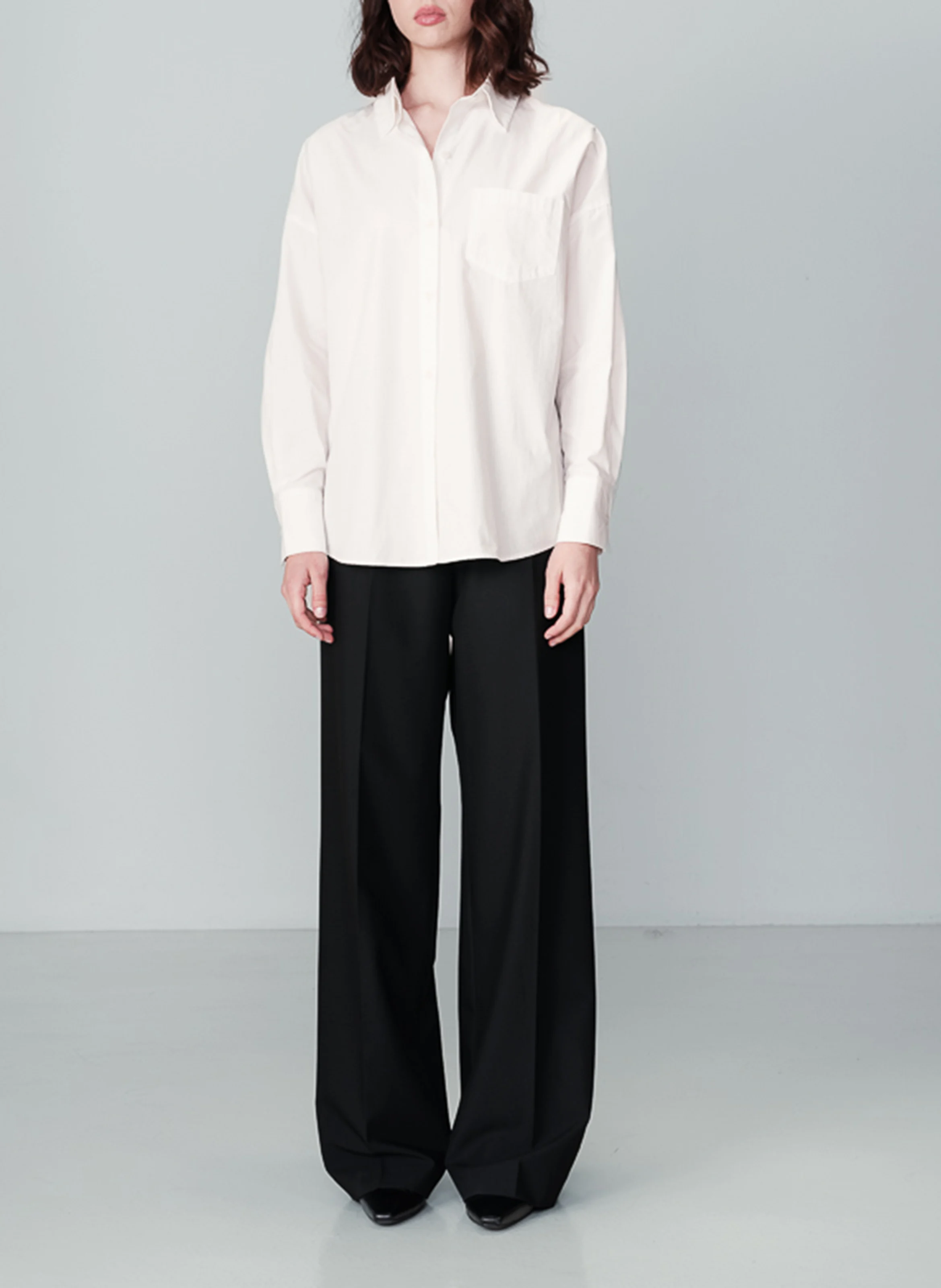 NESRINE - Chemise oversize en coton| Beige