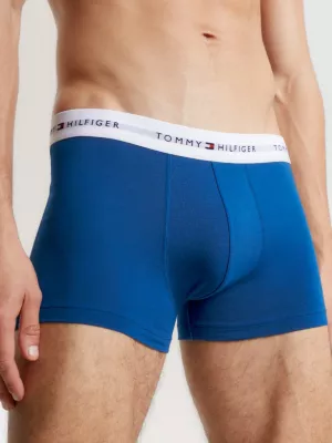 Conjunto com 3 Cuecas Boxer com Cós Elástico e Logo Essencial