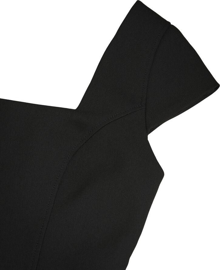 Ted Baker FLEUURR Square Neck Midi Dress With Black