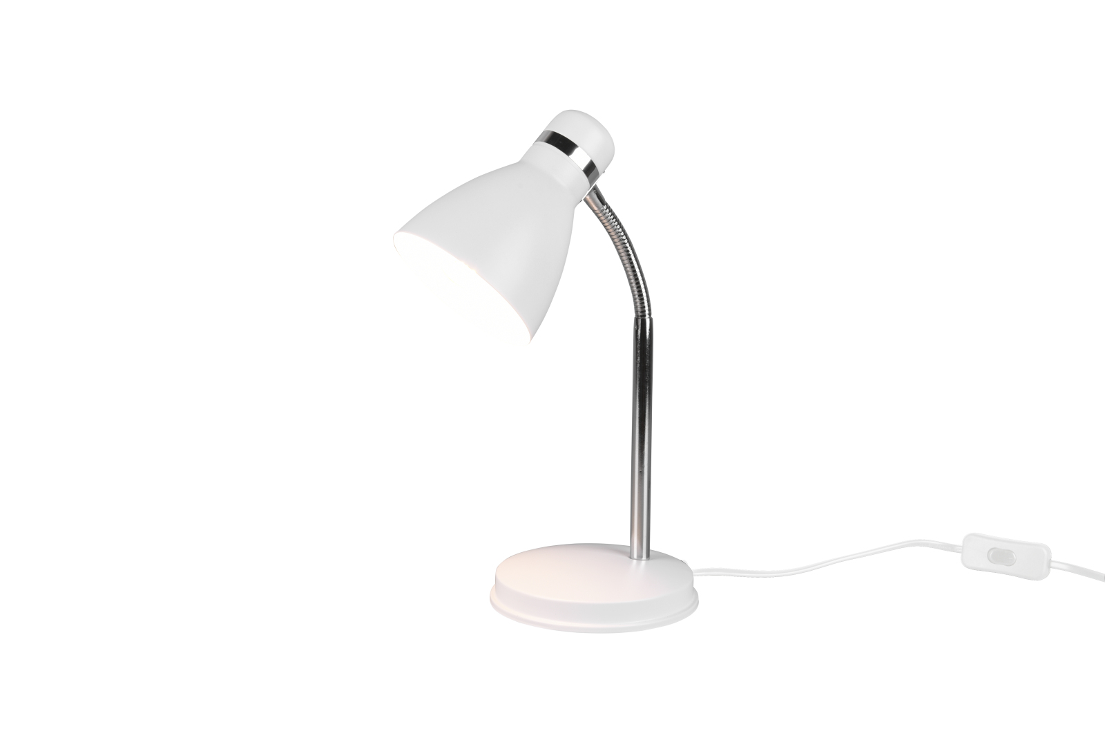 Tischleuchte - weiß matt - 33 cm