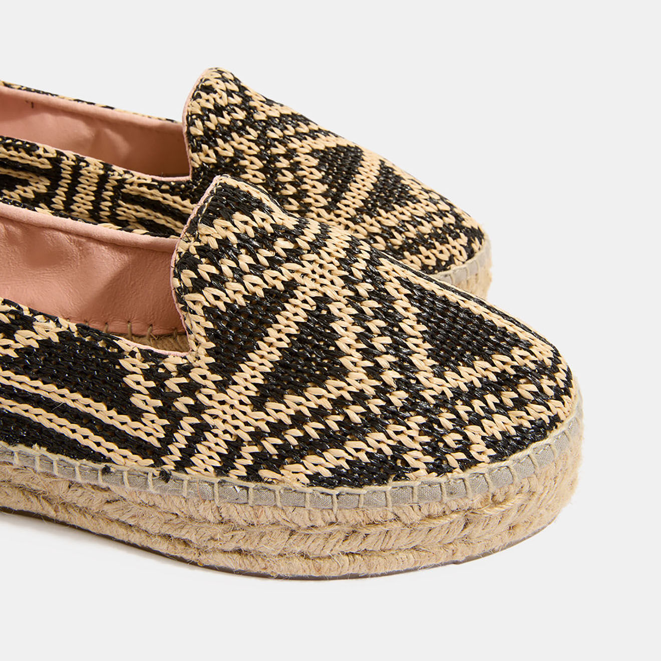 Manebi Espadrilles Double Sole beige/noir