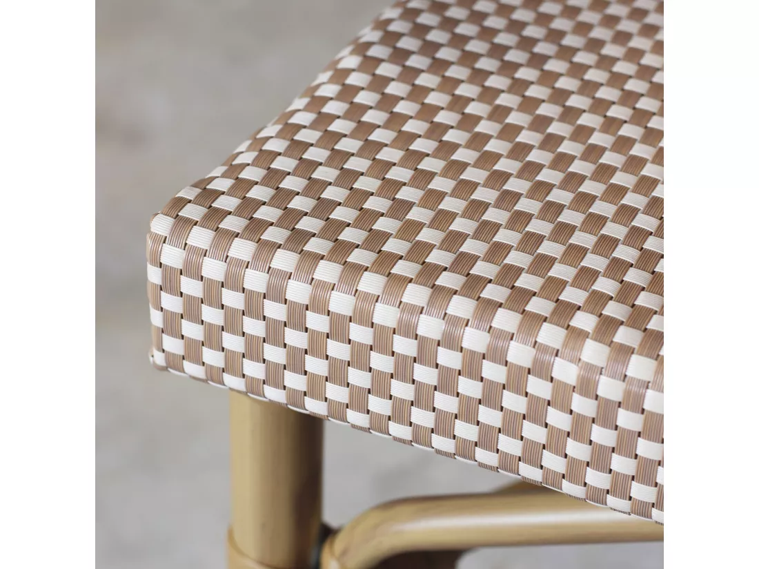 Now's Home - Ensemble De Jardin Table Polywood Blanc Et Fauteuil 8 Places