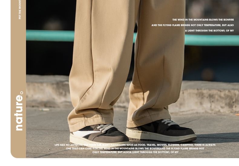 Really Point - Rechte broek met trekkoord in de taille en fleecevoering