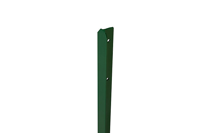 Poteau Grillage - Profilé en T - Coloris vert - l.30 mm x P.30 mm x H.1 m