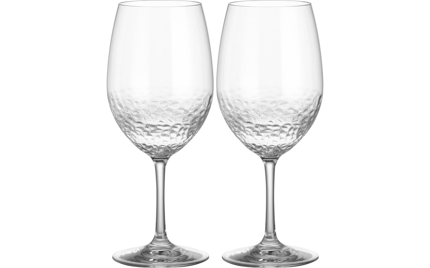 Brunner Hammered Tritan Weingläser 2er Set 600 ml
