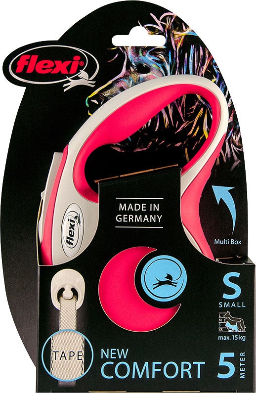 Flexi rollijn New Comfort tape S rood 5 m