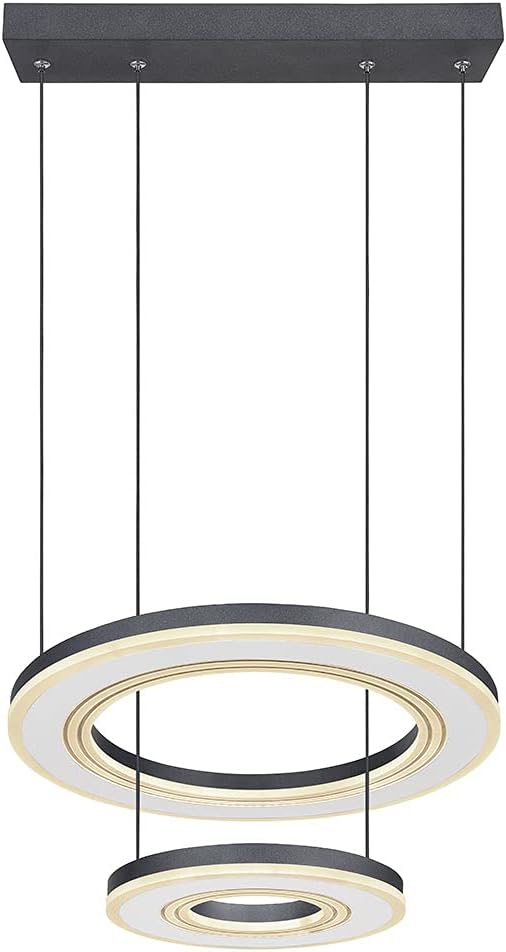 GLOBO Hängelampe Pendelleuchte dimmbar LED Fernbedienung Ring-Design weiß opal H120cm