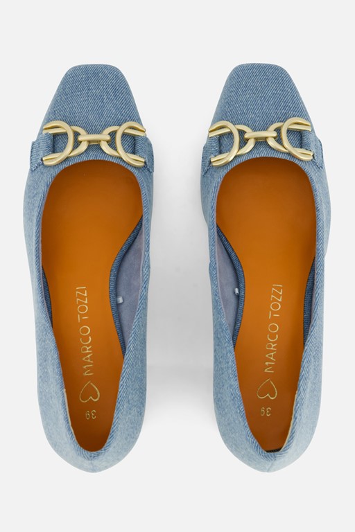 Marco Tozzi Pumps denim Textiel