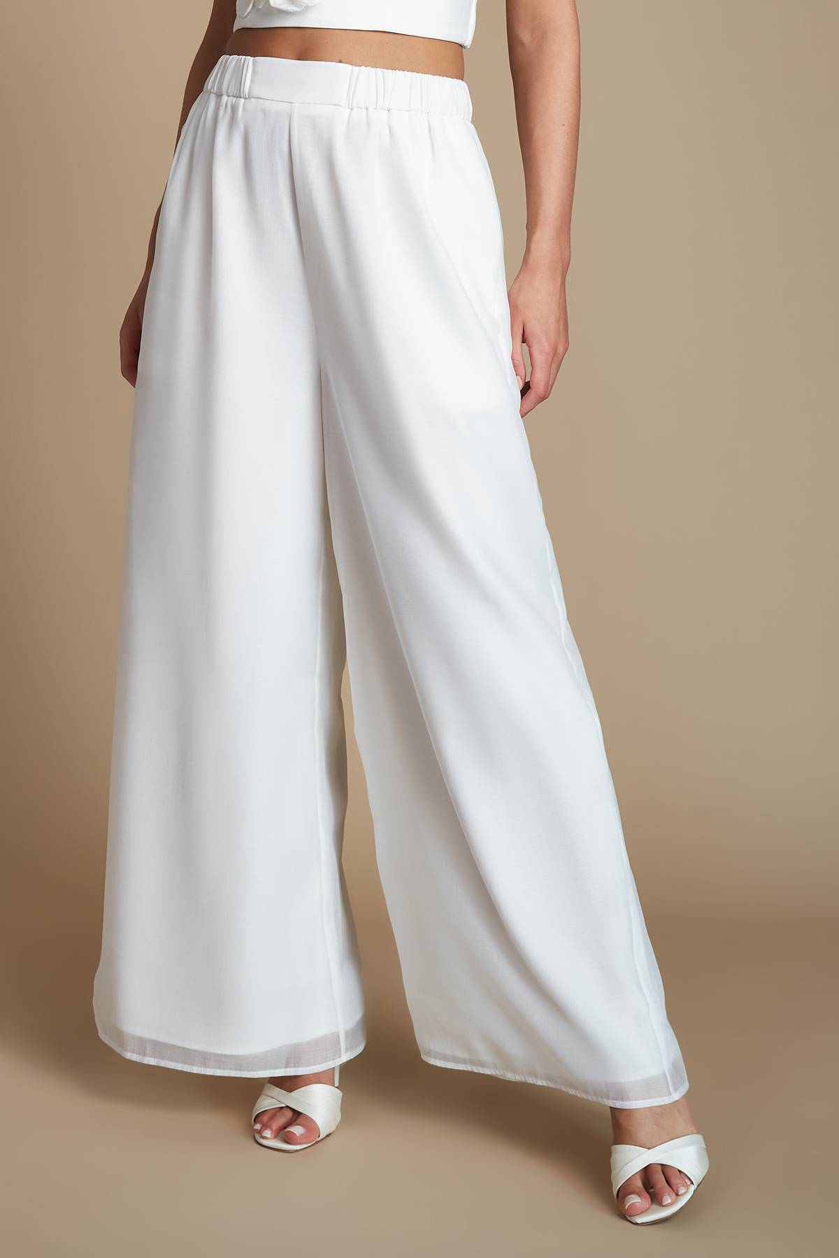 Coast Pantalon De Mariage Palazzo En Organza