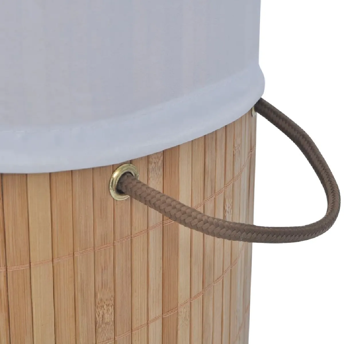 vidaXL Panier à linge Bambou naturel