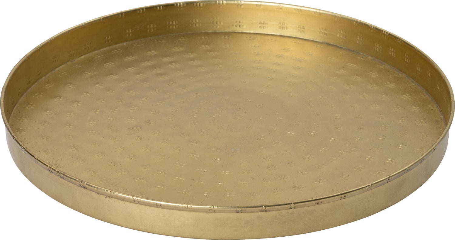 Intratuin dienblad Jacy goud D 16 H 2 cm