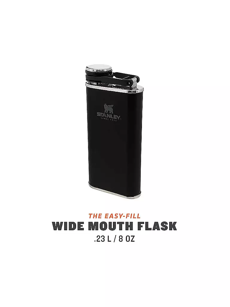 STANLEY Flachmann Classic Flask 0,23l Schwarz schwarz