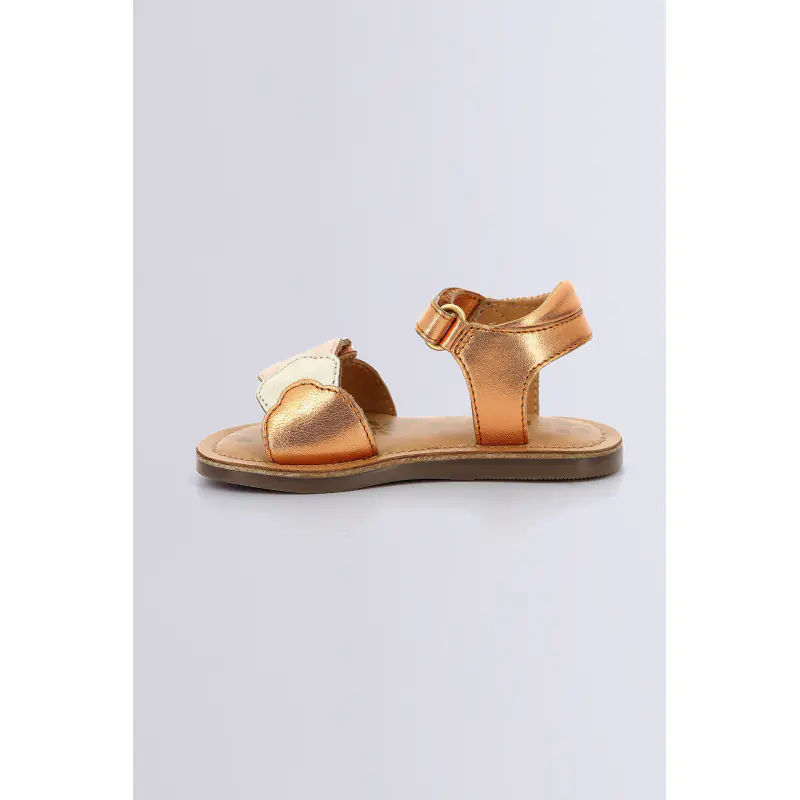 Dyastar Orange SANDALES Cuir Fille