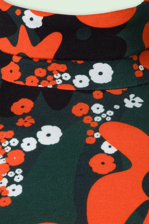 Princesse Nomade  Ron Onda top in oranje en groen