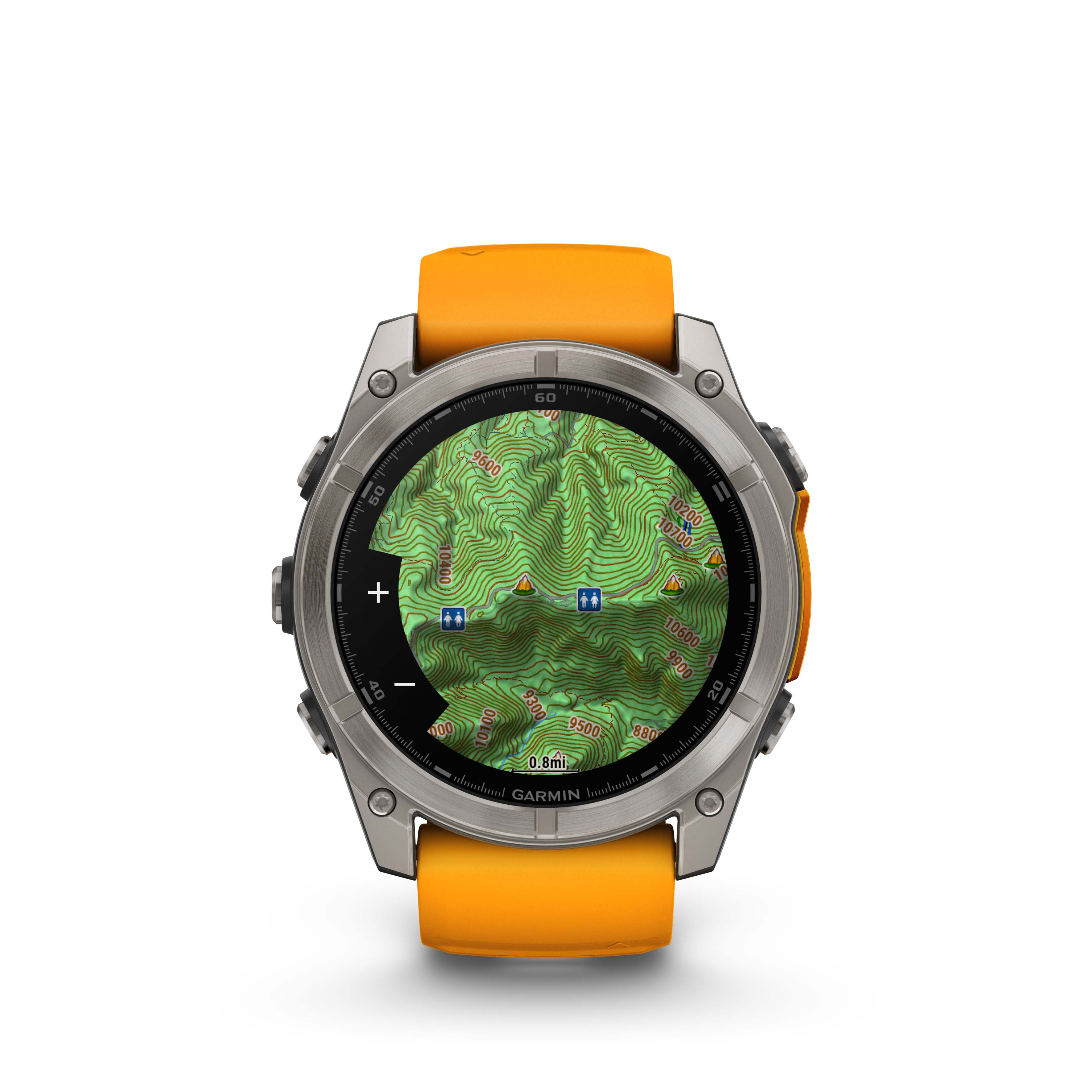 Garmin Fenix 8 47mm Amoled Sapphire Titan/Orange