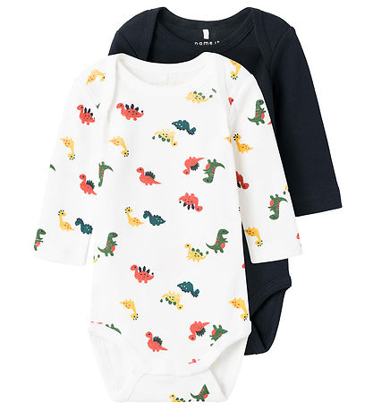 Name It Body l/æ - NbmBody - 2-pak - Dino/Bright White