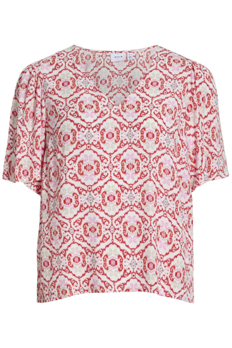 Vila rode dames t-shirt