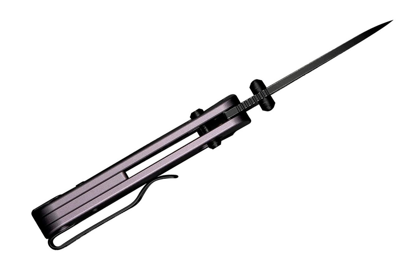 Civivi Baby Banter 2 C23074-2 Black Stonewashed Purple Aluminum Crossbar Lock, zakmes