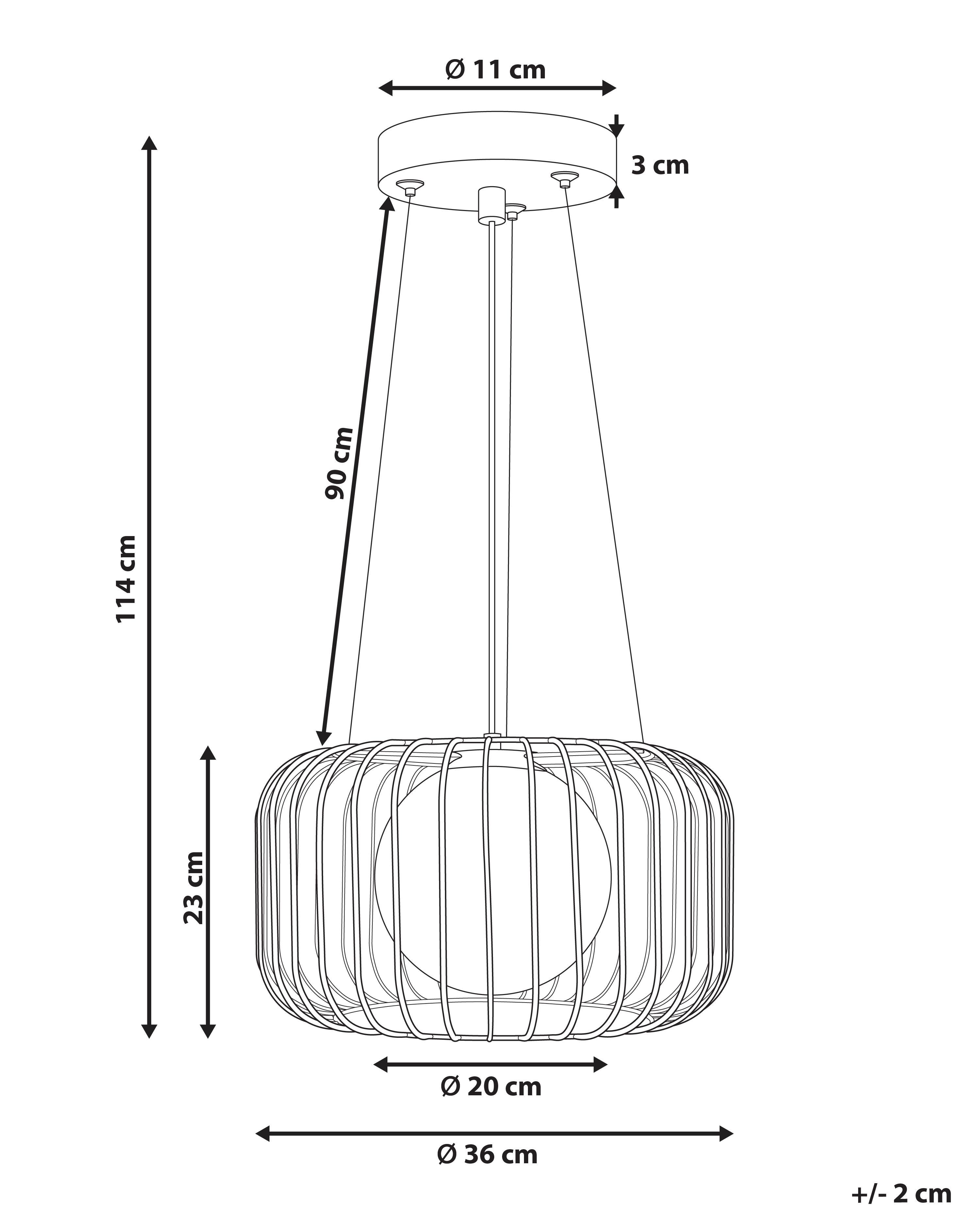 Hanglamp BAIROA Metaal Goud