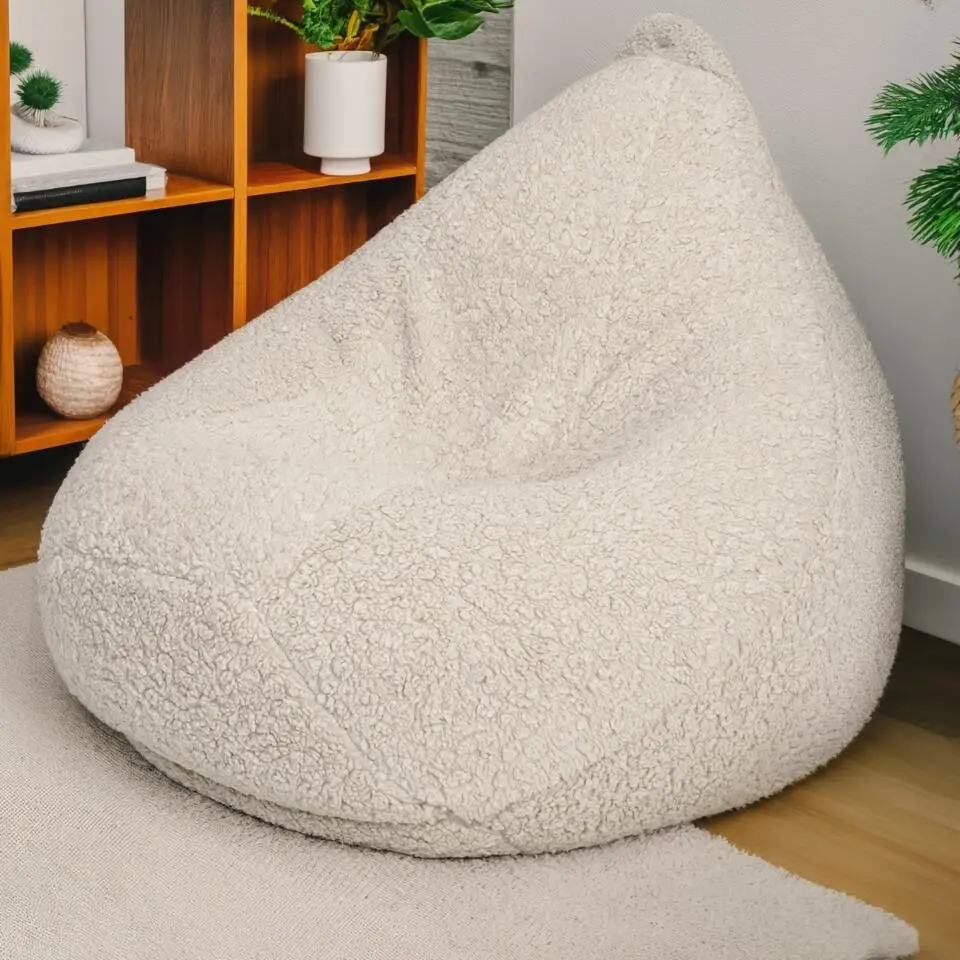 Luxe Teddy Zitzakstoel van BobbelHome – Comfortabel voor in huis