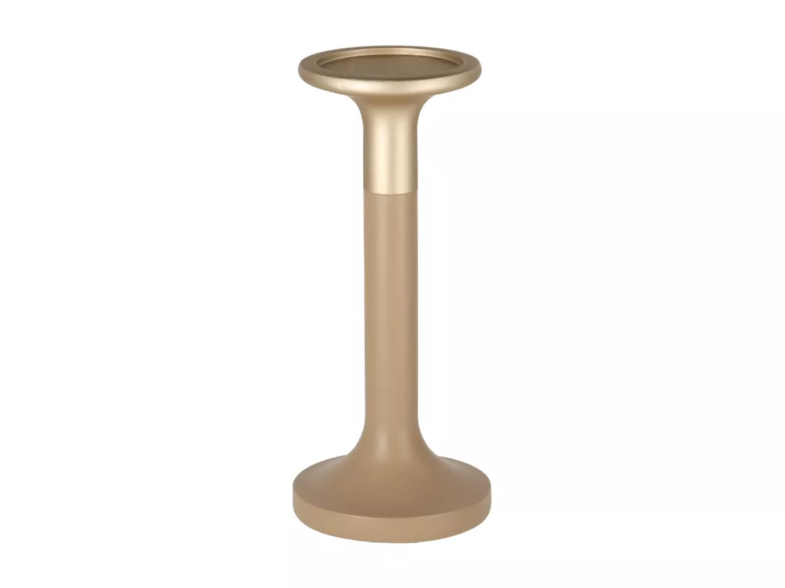 Bougeoir Grace beige moyen 26 x 11.3