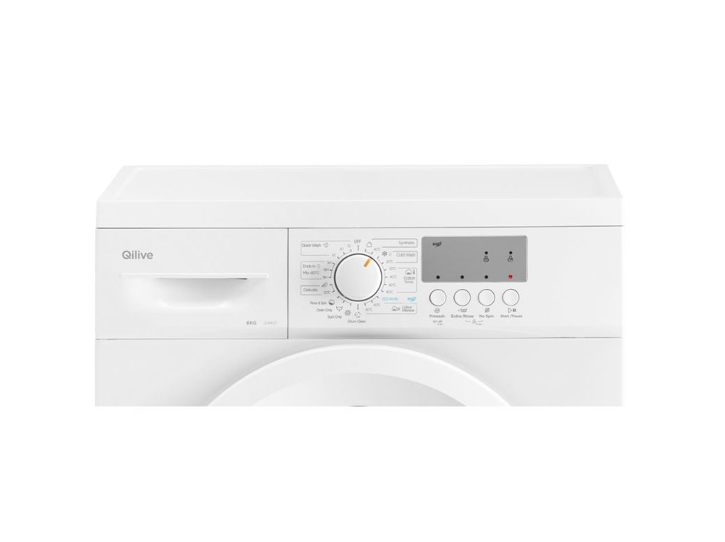 MÁQUINA DE LAVAR ROUPA QILIVE Q.6631 - BRANCO D 6KG
