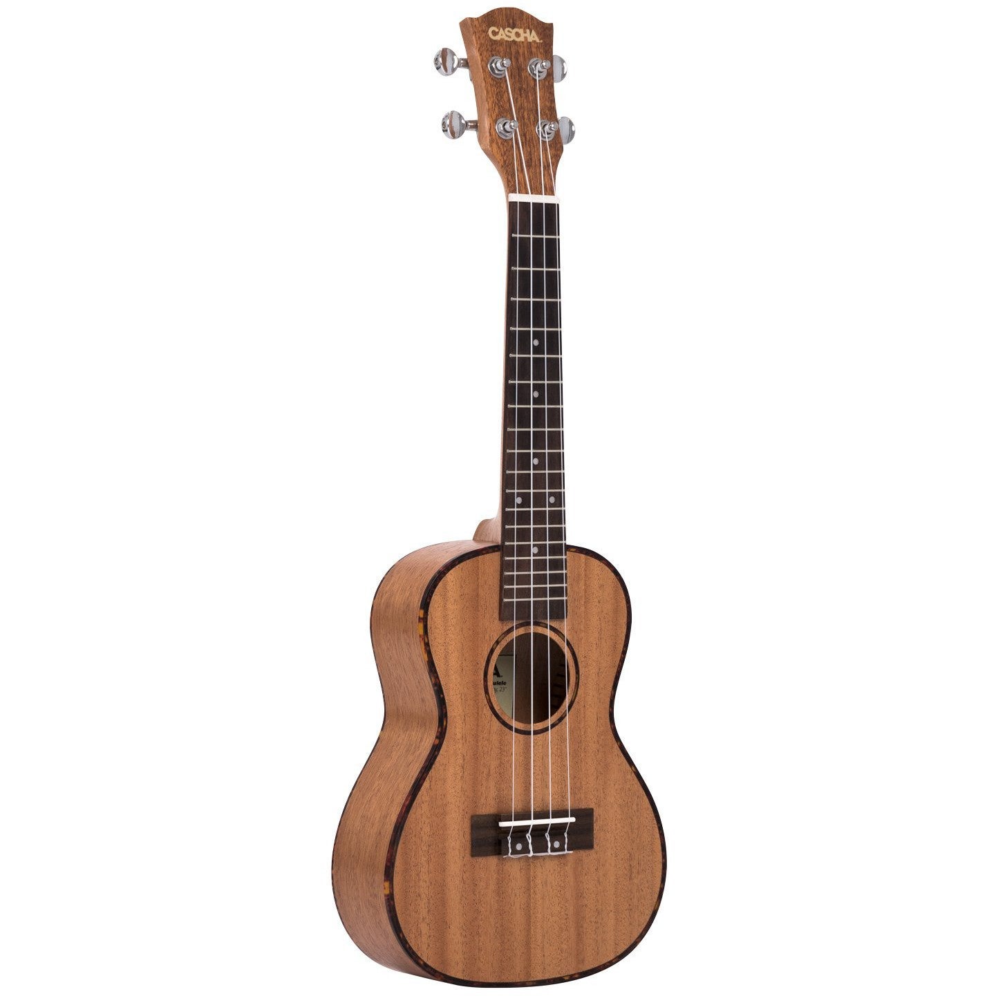 Cascha HH 2035 premium concert ukelele met tas en plectra