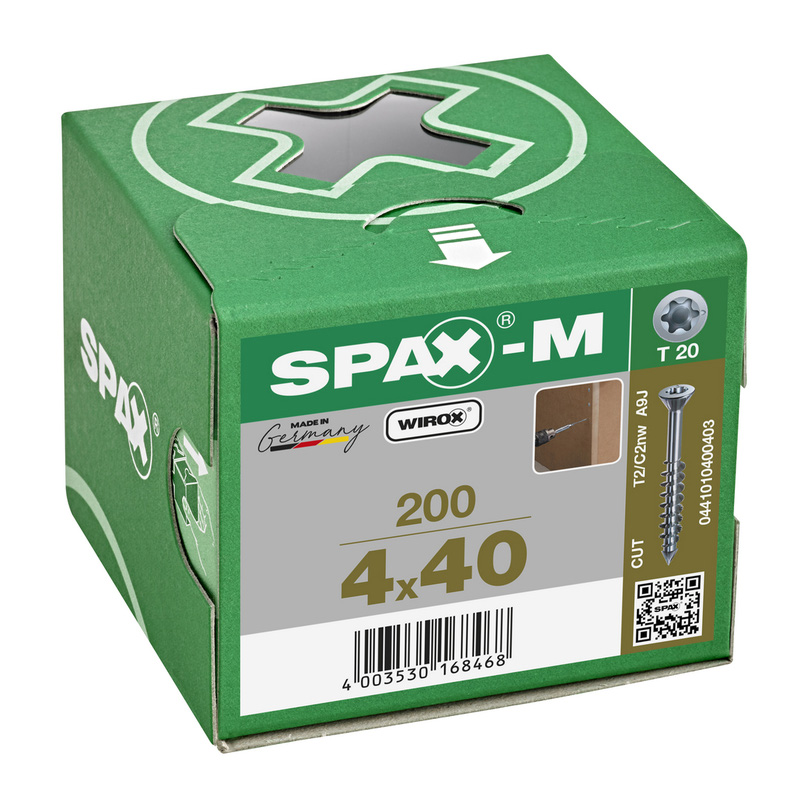 Spax MDF schroeven T-STAR plus deeldraad 4x40mm TX20