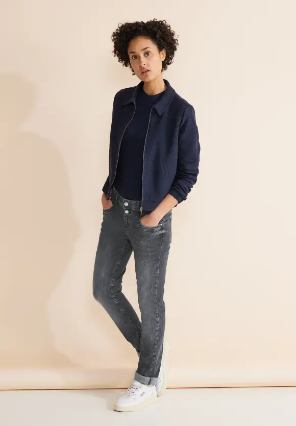 Graue Casual Fit Jeans - authentic grey wash