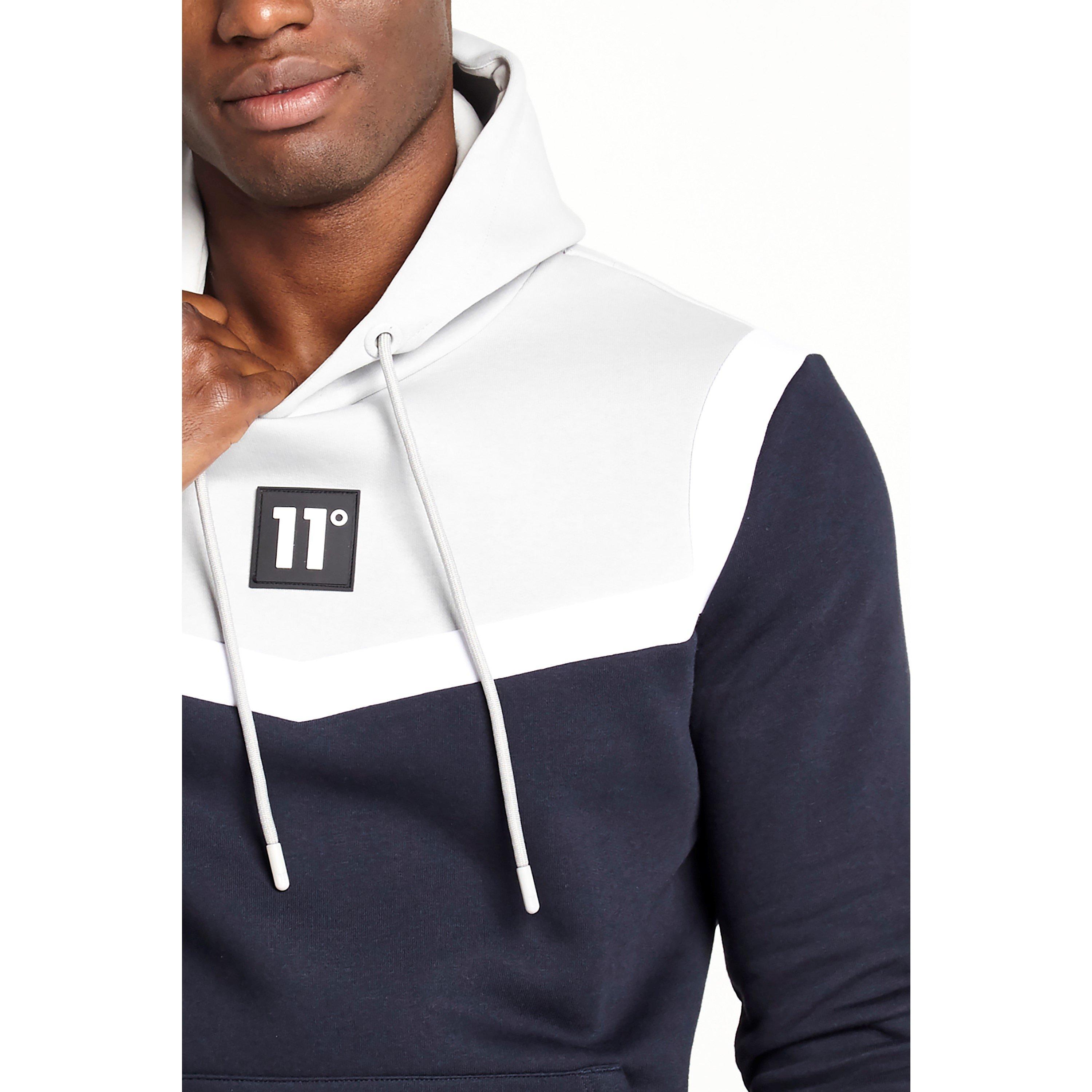 11 Degrees 11 Degrees Block Hoodie Mens