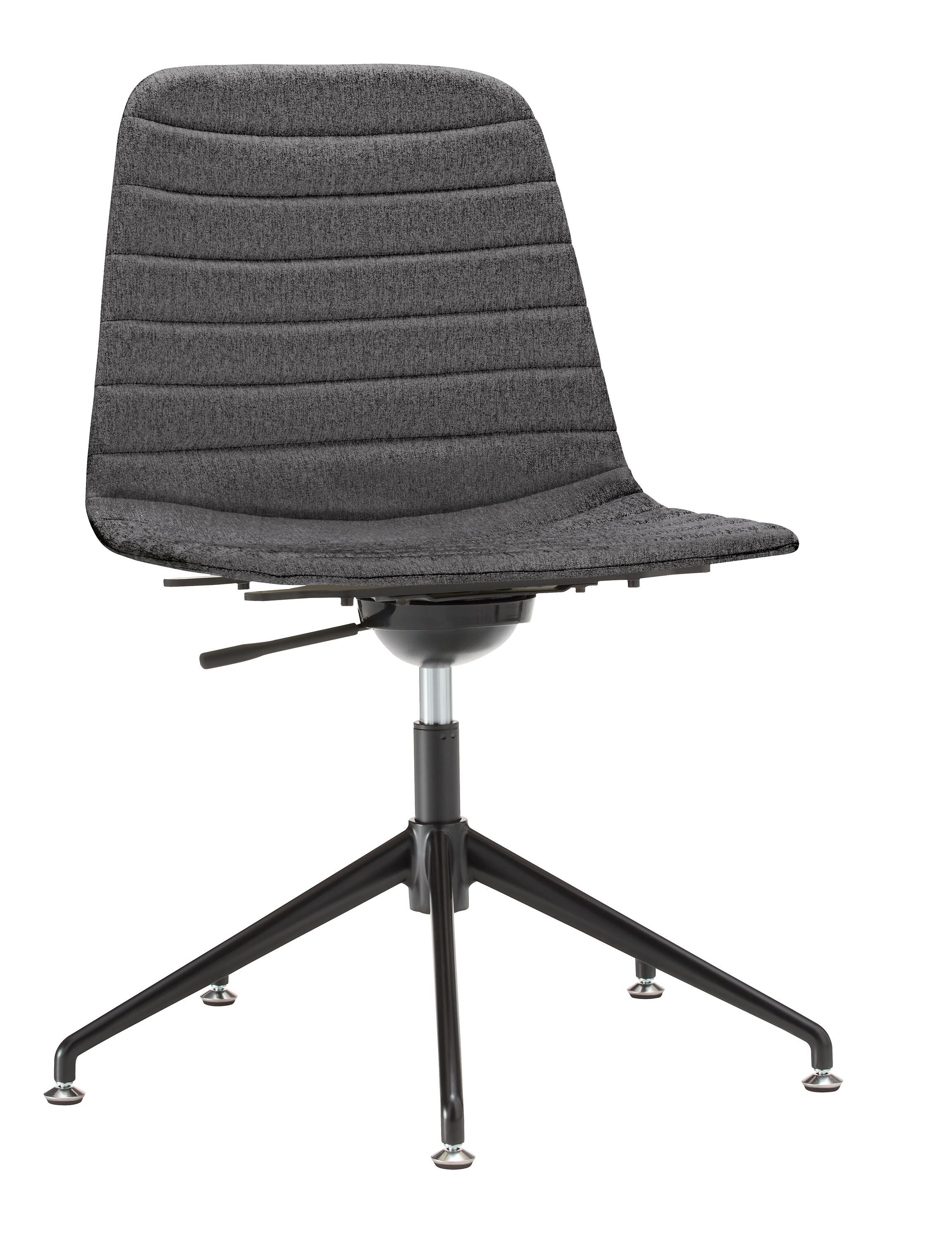MUSK Bürostuhl - Dunkelgrau / B: 65.5 cm x T: 65.5 cm x H: 80.5 cm