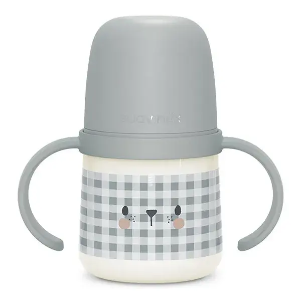 Mamadeira Suavinex com alças fosforescentes, para bebês a partir de 6 meses, modelo Urso Dia e Noite, 150 ml