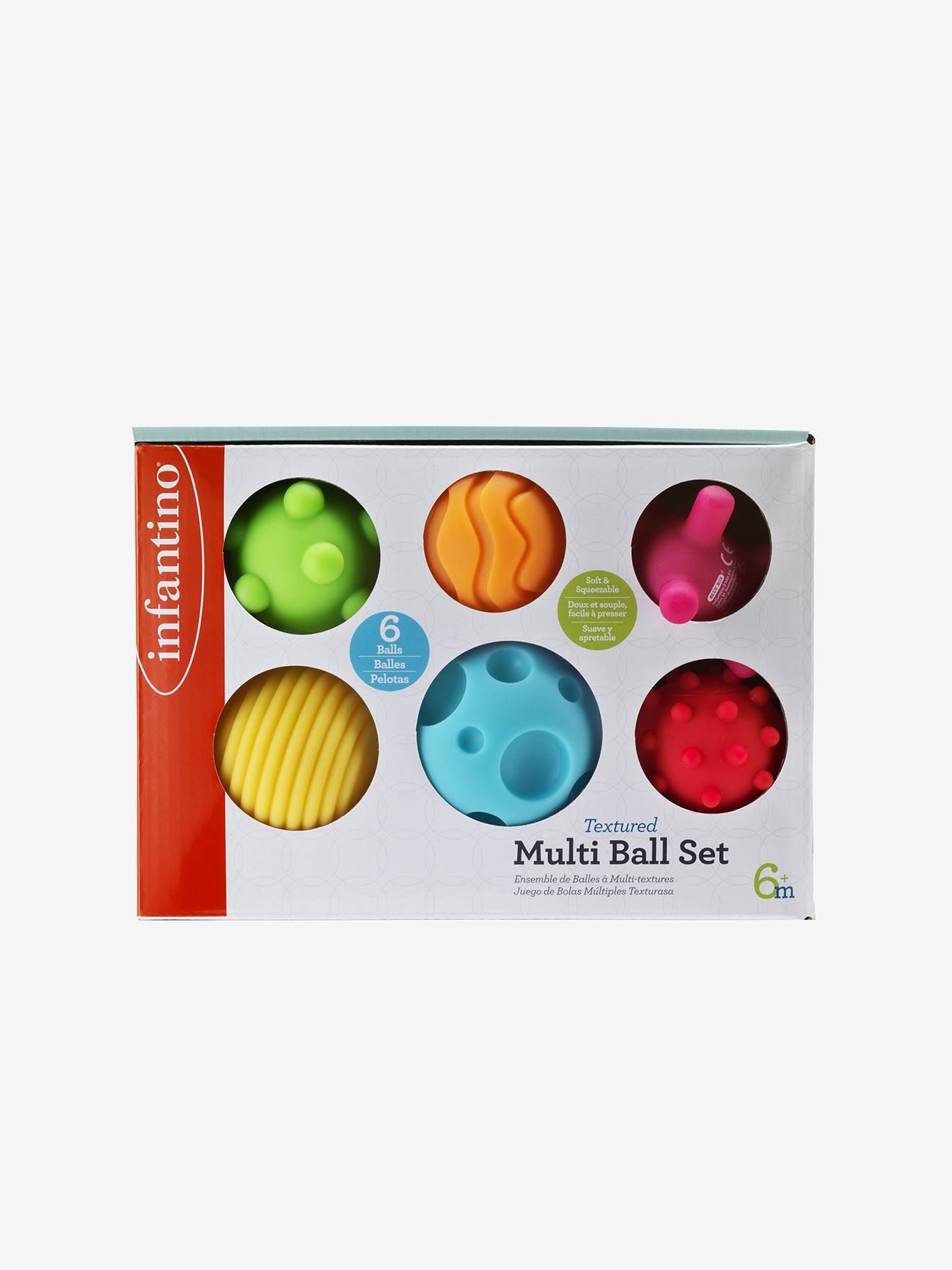 Bolas sensoriais multicoloridas INFANTINO