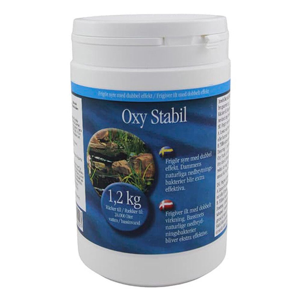 DAMRENGJØRING PONDTEAM OXY STABLE 24000L 1,2KG