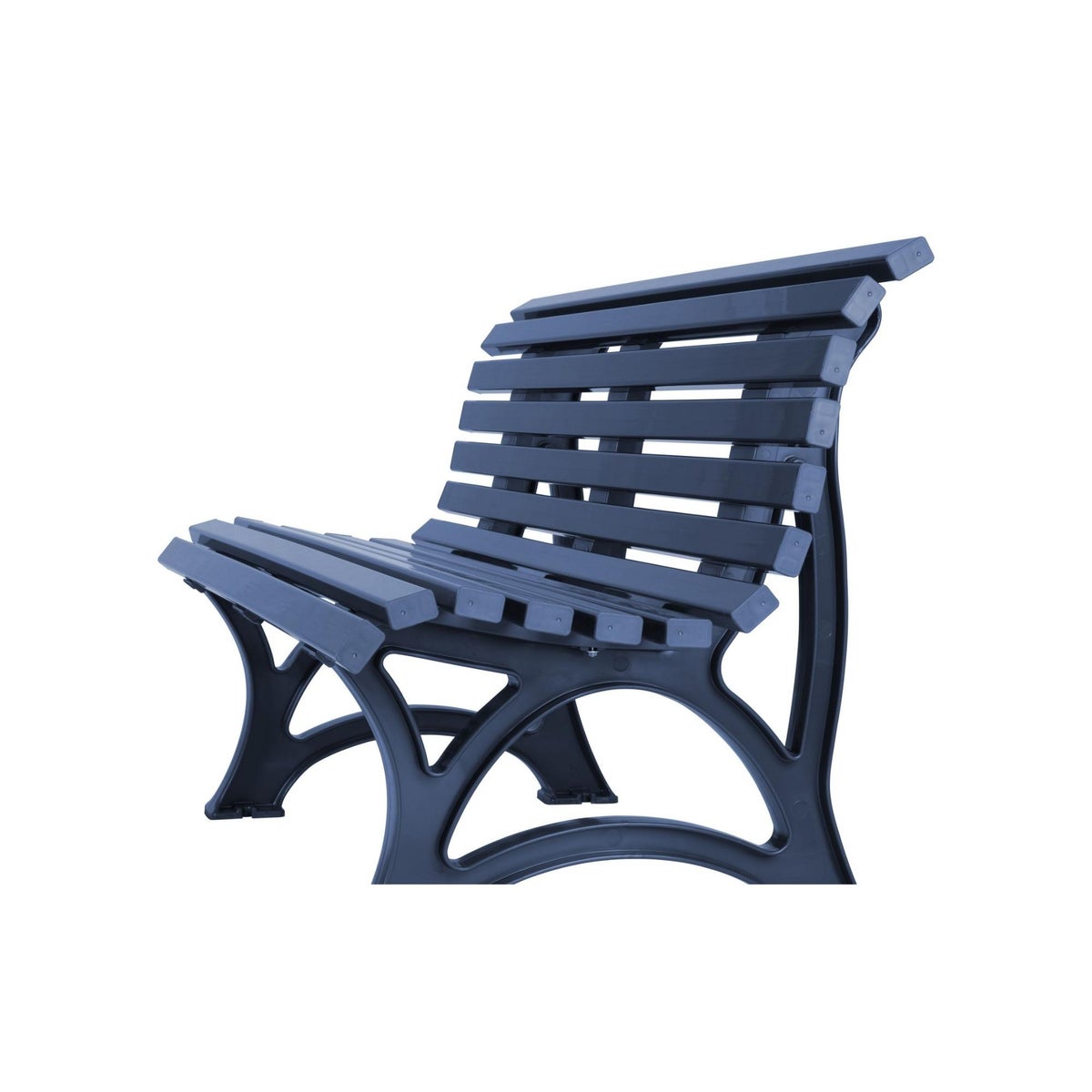PROREGAL Jamaica tuinbank, 3-zits, blauw, hxbxd 80 x 150 x 64 cm, weerbestendig en uv-bestendig kunststof, parkbank, zitting