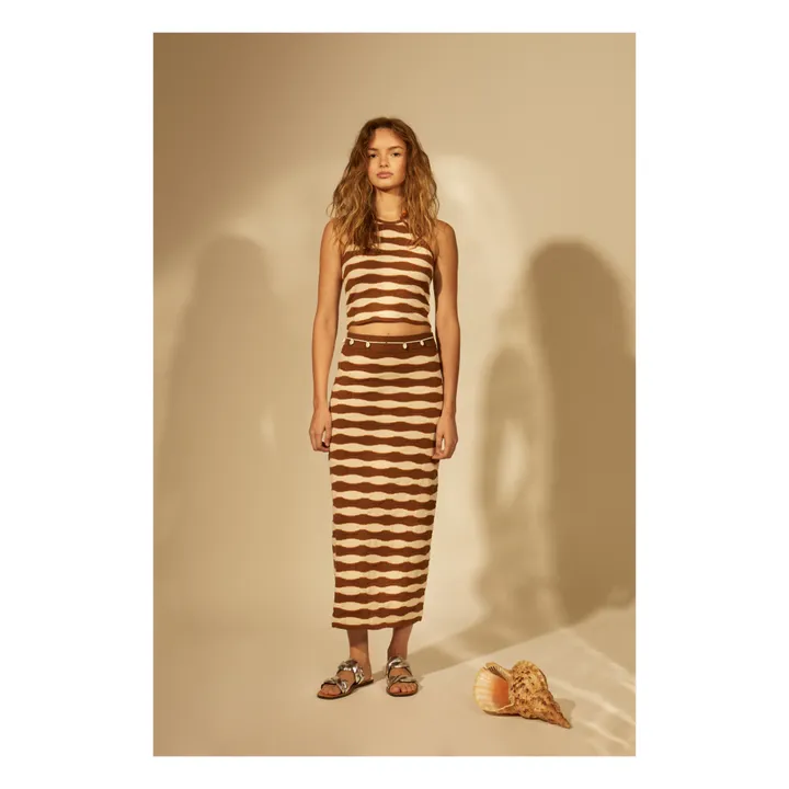 Tressé Jupe Jazia | Marron