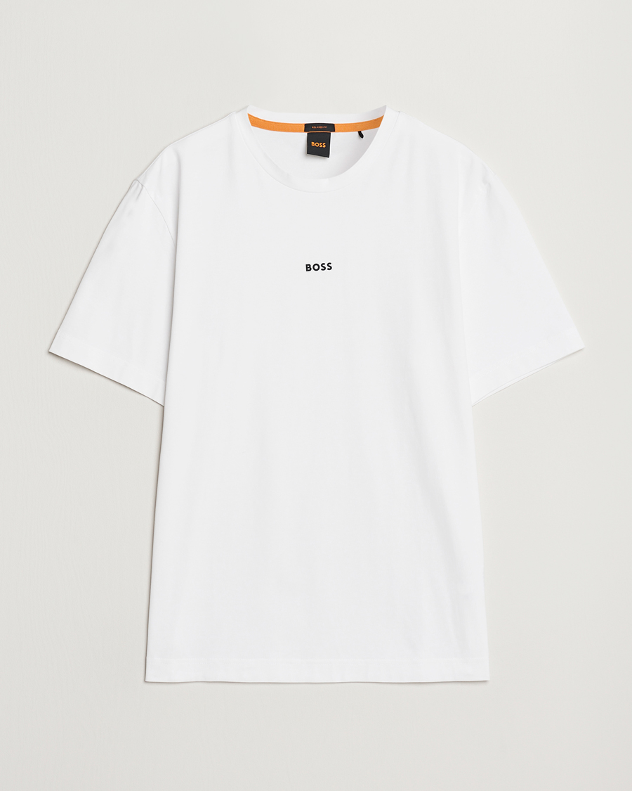 BOSS ORANGE Tchup Logo Crew Neck T-Shirt White