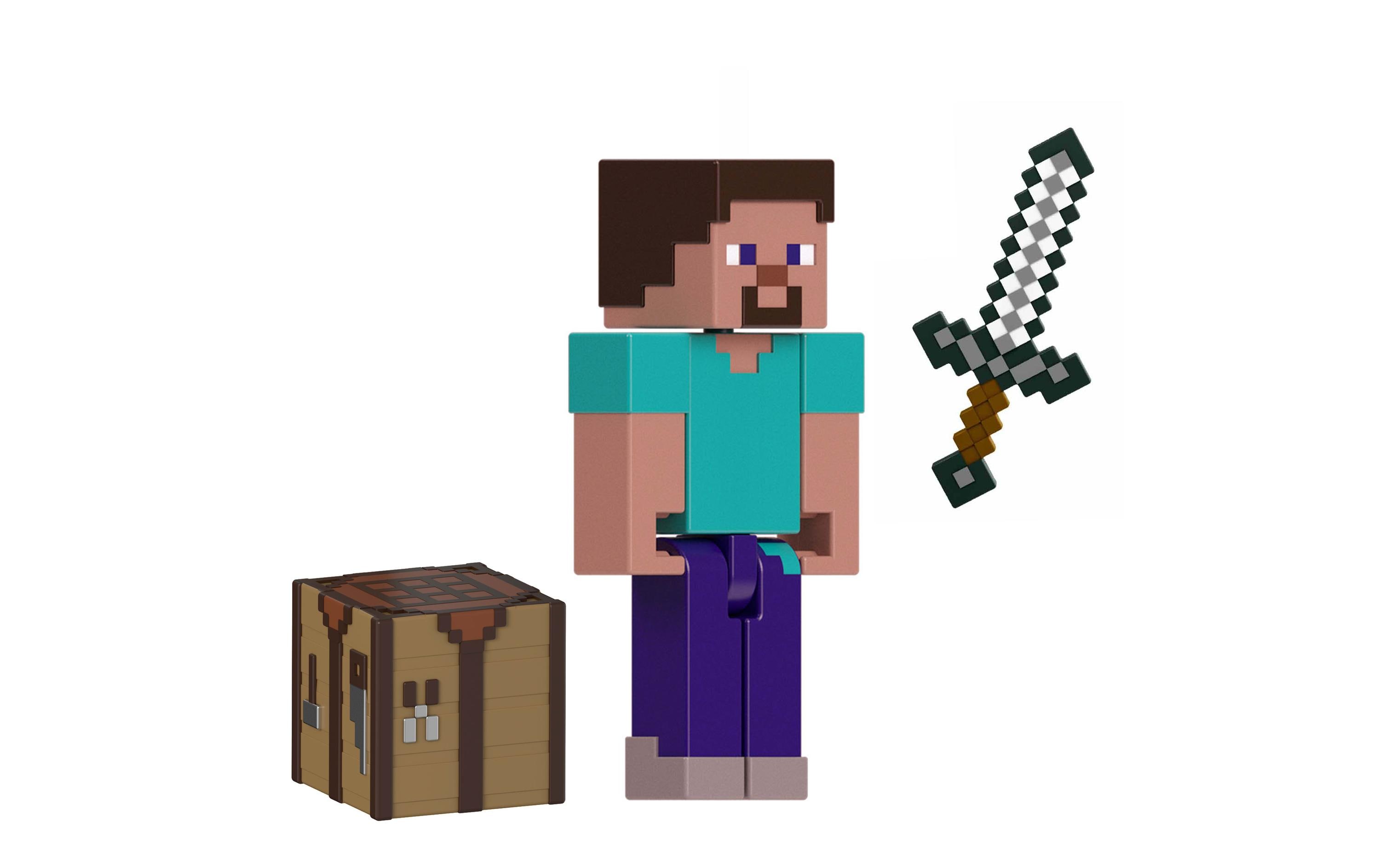 Minecraft Actionfigur mit pixeligem DesignMinecraft Kinderspielzeugfigur