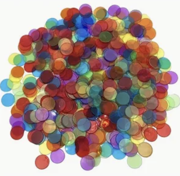 (24x19cm) Lotto Stoff Säckchen Abdeck Plättchen Bingo Jetons Aufbewahrung Spiel Zubehör (74213) - Beige