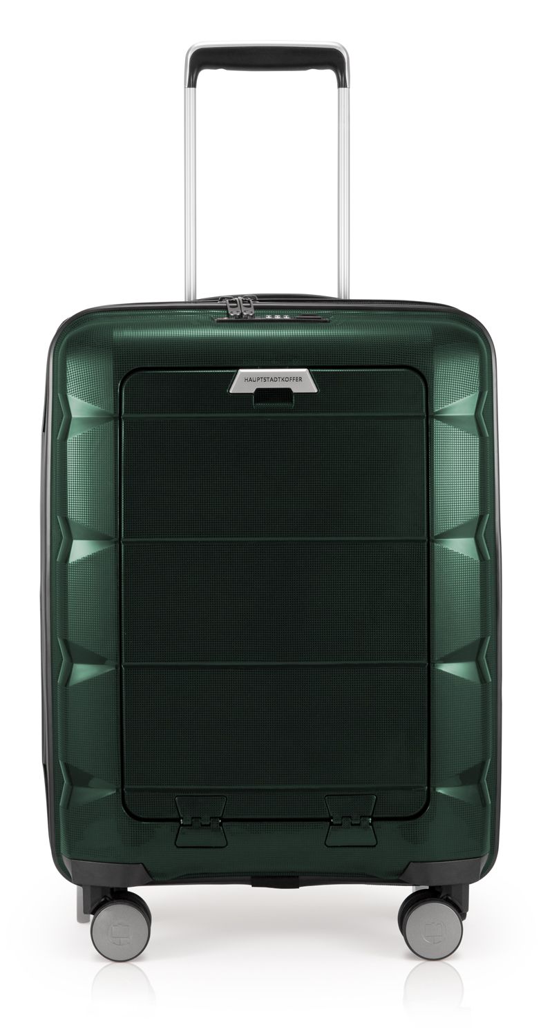Britz - mala de mão rígida com rodinhas, aprovada pela TSA, 55 cm, 34 litros, verde escuro
