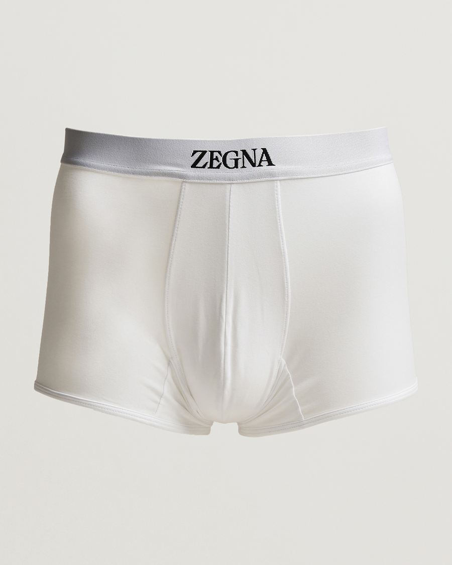 Zegna Stretch Cotton Trunks White