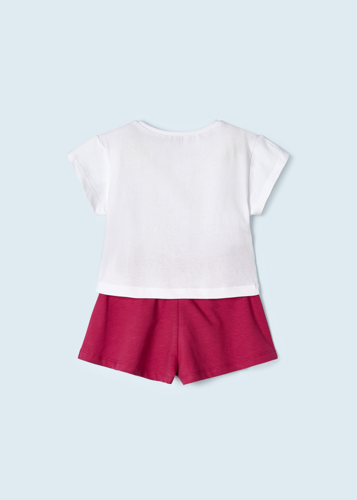 Conjunto de duas peças em algodão sustentável para meninas
