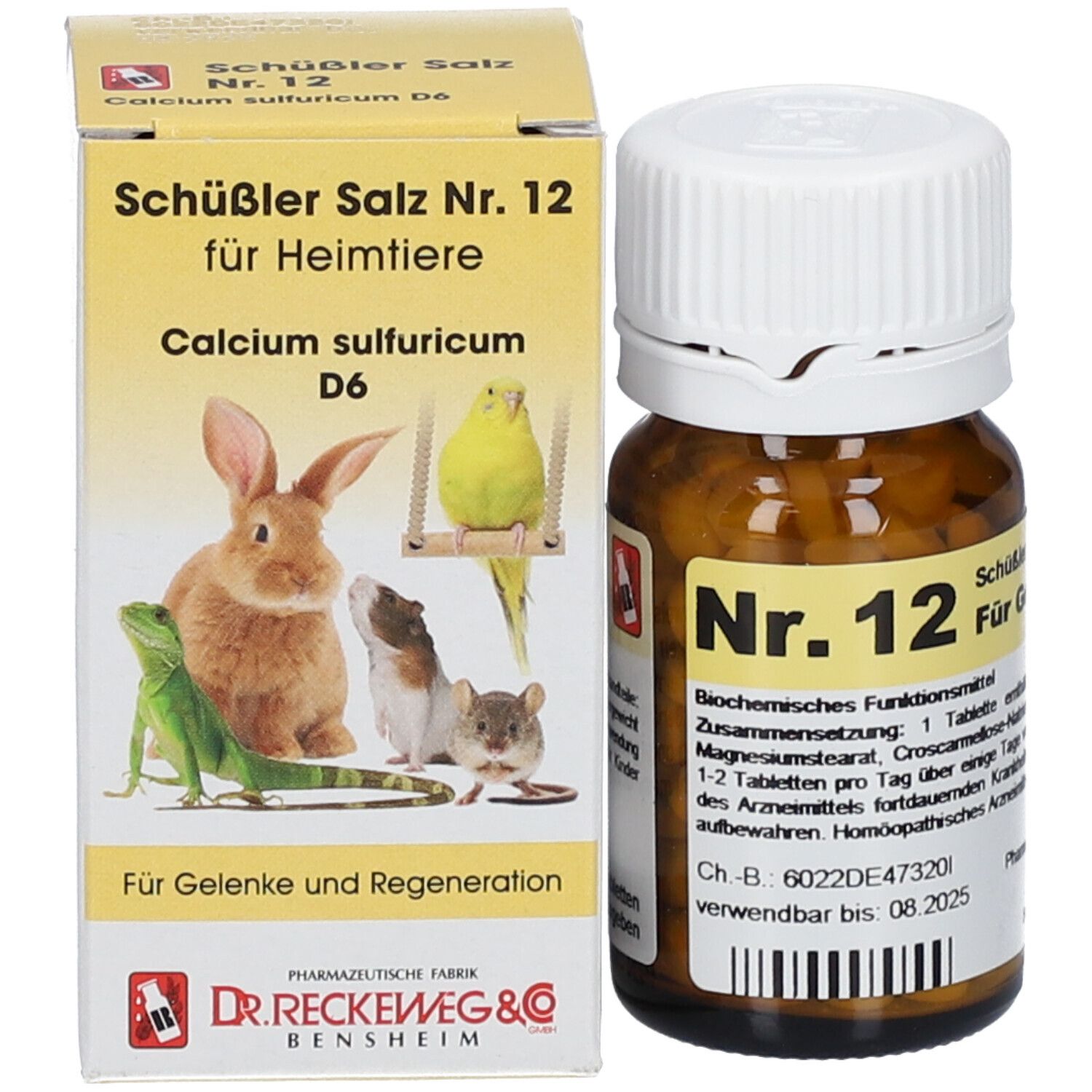 Schüßler Salz Nr. 12 für Heimtiere Calcium sulfuricum D6