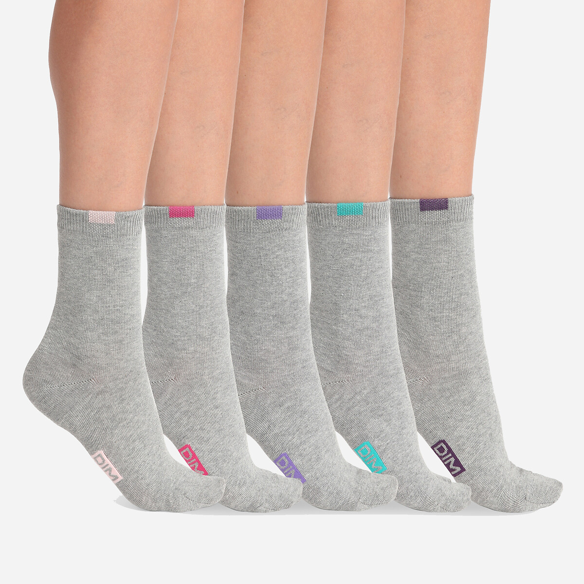 DIM<br>Conjunto de 5 pares de meias EcoDim fáceis de organizar