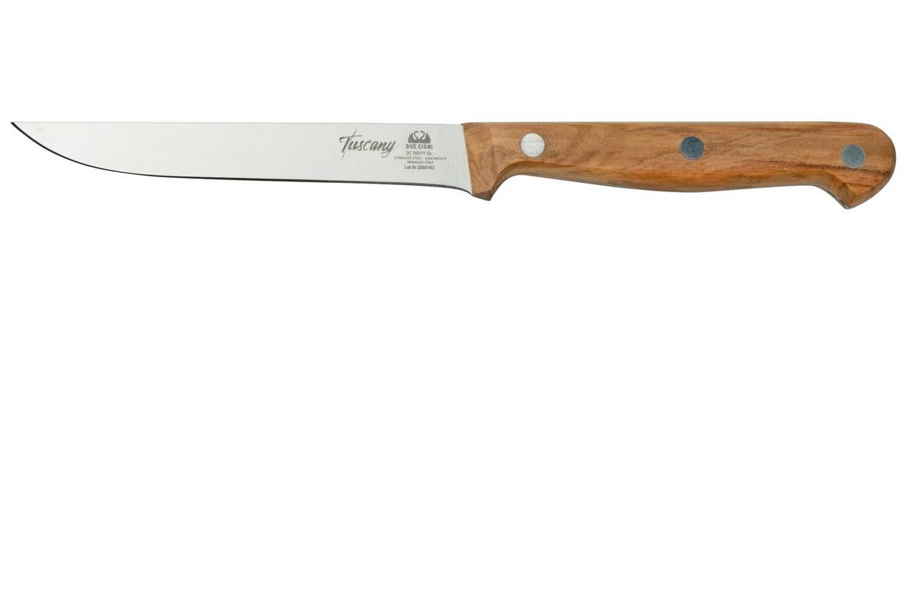 Due Cigni Tuscany 2C765-11OL steakmes 11 cm olijfhout