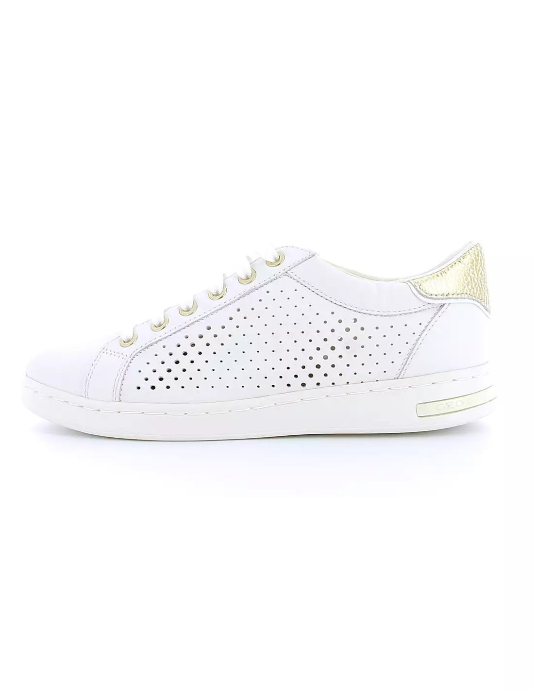 GEOX JAYSEN - Baskets WHITE/GOLD