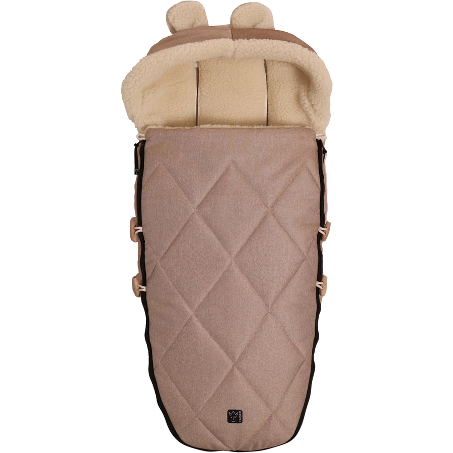 Kaiser Winterfußsack XL EARS WOOL sand melange